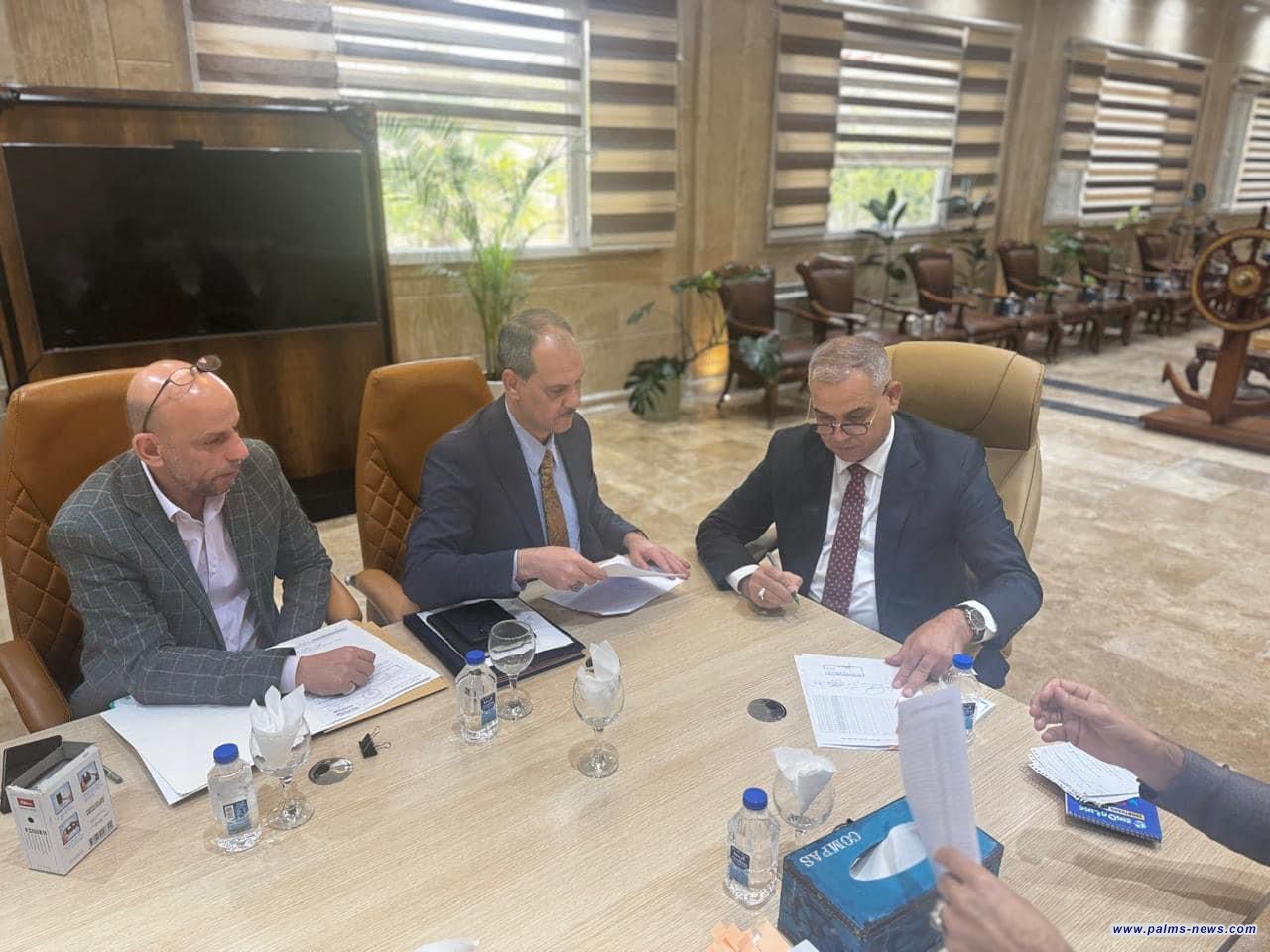 الموانئ تصادق على محاضر تثمين أراضي منطقة النجيبية لموظفي الشركة